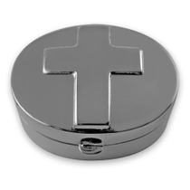 Sterling silver oval box