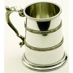 Heavy Celtic Band Pewter Tankard