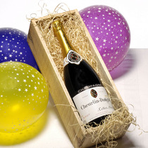 CHAMPAGNE MAGNUM GIFT BOX IN WOODEN BOX