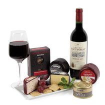 CLARET, PATE AND CHEESE IN GIFT BOX
