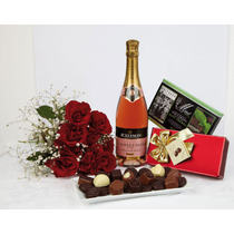 CONGRATULATIONS SPARKLING ROSE AND CHOCOLATES