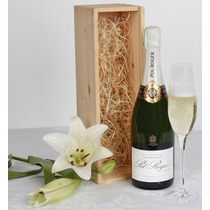 POL ROGER CHAMPAGNE IN WOOD BOX