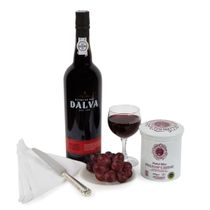 RUBY PORT AND JAR OF STILTON CHEESE IN GIFT BOX