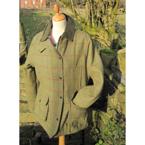 Ladies Purple Check Tweed Jacket