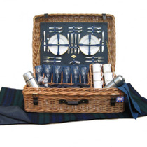 Edwardian Picnic Hamper - Fitted Wicker Picnic Hamper