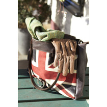 Small Leather Flag Weekend Bag