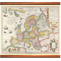 M a p   o f   E u r o p e    N o v a   E u r o p a e   D e s c r i p t i o    1 6 0 6