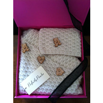 Kids Poncho Merino Wool Christmas Gift Set