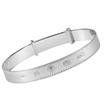 Diamond Jubilee Sterling Silver Bangle