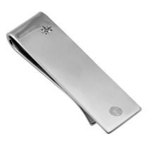 Silver Money Clip with Diamond