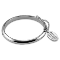 Sterling Silver Christening Bangle