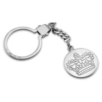 Sterling Silver Jubilee Crown Keyring