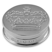 Sterling Silver Toothfairy / Pillbox with Large Jubilee Crown