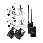 Paragliding Radio setup for use with open helmets