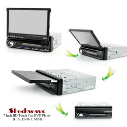 Shockwave - 7 Inch HD Touch Car DVD Player (GPS, DVB-T, MP4)