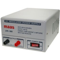Maas lps-900 bench power supply linear 13.8v dc, 12a