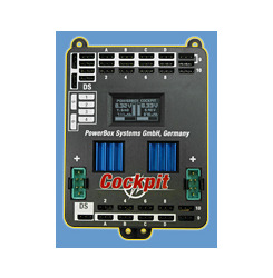 Powerbox systems power box cockpit incl sensor switch, 11 patch leads jr