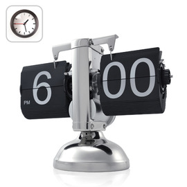 RETRO FLIP DOWN CLOCK- INTERNAL GEAR OPERATED