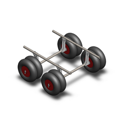 Double Axle Trolley: 8 Wheeler