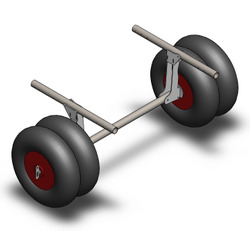 Single Axle Trolley: 4 Wheeler