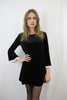 CORINNE - BLACK VELVET FLOATY DRESS