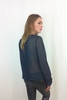 MONICA - NAVY BLOUSE