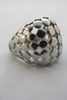 CHECKERBOARD - SILVER RING