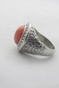 ROCOCO - SILVER RING RED STONE
