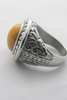 ROCOCO - SILVER RING YELLOW STONE