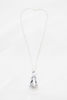 HAWK - CLEAR SILVER NECKLACE