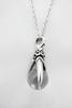 HAWK - CLEAR SILVER NECKLACE