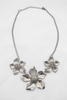 HIBISCUS - SILVER NECKLACE