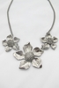 HIBISCUS - SILVER NECKLACE