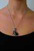 REPTCLAW - CLEAR BLACK SILVER NECKLACE