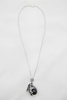 REPTCLAW - CLEAR BLACK SILVER NECKLACE