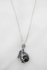 REPTCLAW - CLEAR BLACK SILVER NECKLACE
