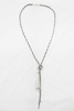HEX - CLEAR SILVER NECKLACE