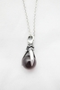 HAWK - RED SILVER NECKLACE