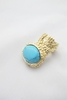 LORICA - GOLD RING BLUE STONE