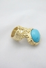 LORICA - GOLD RING BLUE STONE