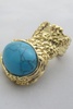 LORICA - GOLD RING BLUE STONE