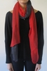 DUALITY - BLACK AND RED SCARF