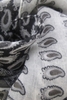 PERSIAN - IVORY AND GREY SCARF