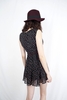 DASHA - MULTI COLOUR HEARTS ON BLACK DRESS