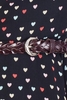 DASHA - MULTI COLOUR HEARTS ON BLACK DRESS