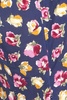 JEMIMA - MUSTARD AND BURGANDY ROSE PRINT WITH MINI DOT DRESS