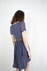 GINA - NAVY WITH IVORY DOT DRESS