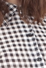 MADISON - BLACK AND IVORY GINGHAM BLOUSE