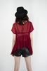 MOLLY - MAROON TOP