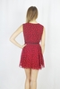 DASHA - MAROON WITH BLACK HEARTS DRESS